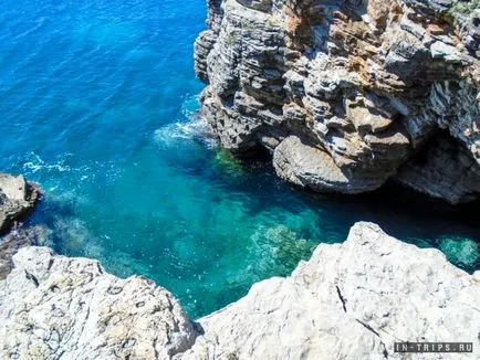 Mogren Beach Budva, fotó, térkép, értékelés (strand) Mogren Beach Budva, fotó, térkép, vélemények