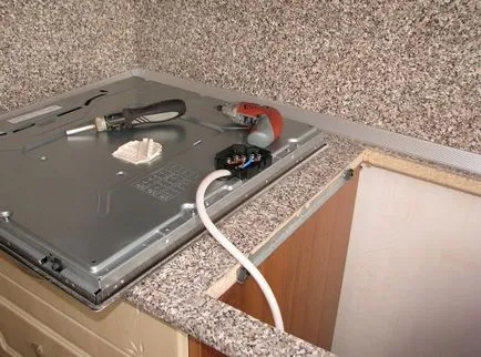Csatlakozó a főzőlap elektromos panel saját rendszer, video csatlakozások