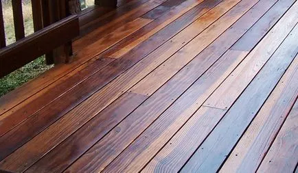 Floor padlók - a fedelet teraszok vörösfenyő (bevonat) Amely teraszok - a fedél teraszok Vörösfenyő