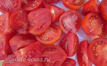 Paradicsom saját lében a téli recept egy fotó - egy lépésről lépésre főzés