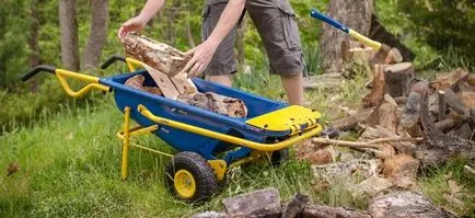 Építési talicskák, kert, saját kezével lehívástól telepítés