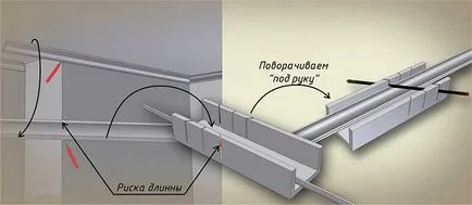 Mennyezeti lábazat - mint ragasztás lépésről lépésre (plafon) Mennyezeti lábazat - mint ragasztás lépésről lépésre
