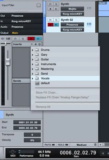 PRESONUS stúdió egyik létrehozása és megőrzése hatása láncok