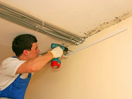 Megfelelő telepítés álmennyezetek - tippek és trükkök (telepítés) Megfelelő telepítés álmennyezetek - tippek és trükkök