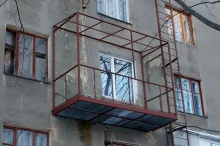 Kiterjesztése erkélyek kezük fotók, videók (bővítés erkély) A bővítés az erkély kezével fotó, videó