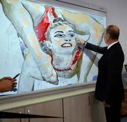 Putyin macska egy táblára
