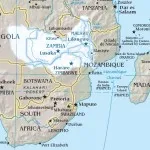 A Zambezi folyó Afrikában