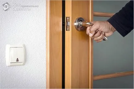 Javítása beltéri ajtók a kezüket - zár, kilincsek, üveg