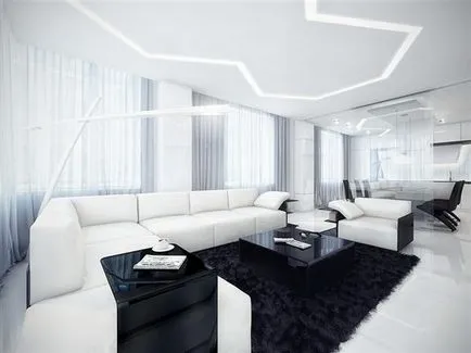 Javítása apartmanok és szobák a stílus hi-tech (apartman stílusú szobák) Javítása apartmanok és szobák a stílus high-tech
