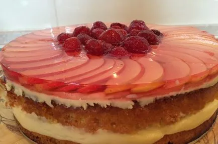 Recept torta zselés gyümölcs töltelék lépésről lépésre képekkel