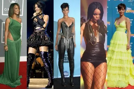 Rihanna az evolúció a stílus pop díva