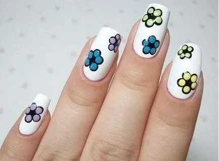 Ábrák Dots fotó körmök