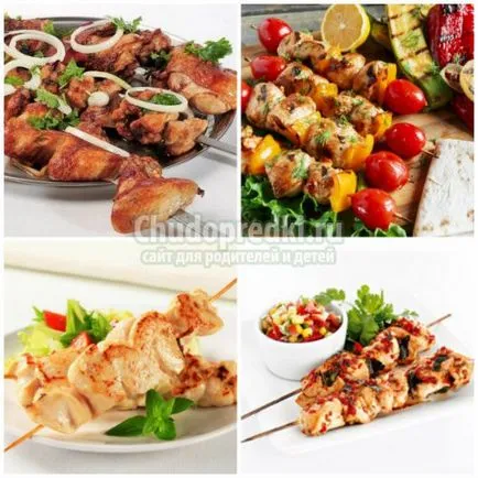 Recept csirke saslik finom, gyors és könnyű (finom) Recept csirke saslik finom, gyors és egyszerű
