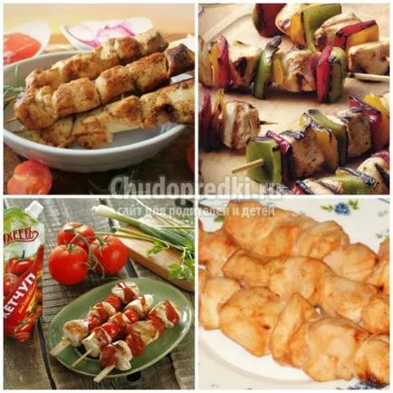 Recept csirke saslik finom, gyors és könnyű (kebab recept csirke) Recept csirke saslik finom, gyors és egyszerű