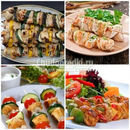 Recept csirke saslik finom, gyors és könnyű (finom) Recept csirke saslik finom, gyors és egyszerű