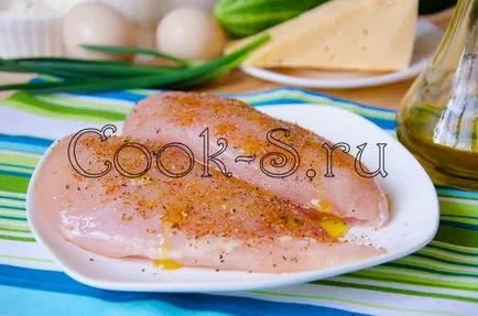 Saláta csirkével és rántotta - lépésről lépésre recept fotókkal, saláták (saláta csirkével és rántotta recept) Saláta csirkével és rántotta - lépésről lépésre recept fotókkal, saláták