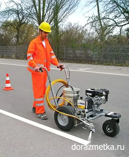 alkalmazása útburkolati festék technológia