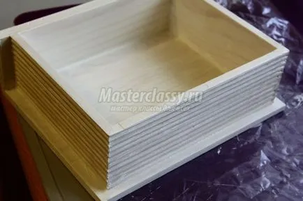 Doboz ékszerek a decoupage technikával