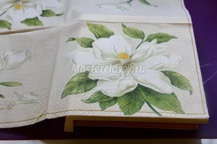 Doboz ékszerek a decoupage technikával
