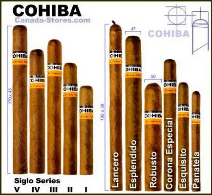 Szivar Cohiba (kocka)