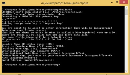 Létrehozása önmaga által aláírt tanúsítványt (OpenSSL) Létrehozása önmaga által aláírt tanúsítványt