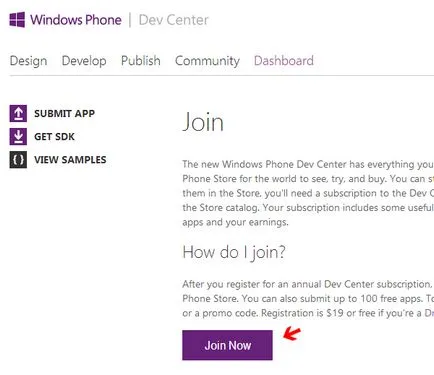 Létrehozása hallgató unlock (unlock) a Windows Phone