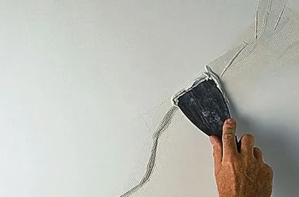Milyen módszerekkel a cement a repedéseket a plafonon fotó, video tutorials