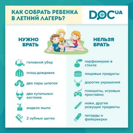 A lista a dolgokat a táborban, hogyan kell gyűjteni a gyermek a táborban - elsősegélycsomag a táborba (gyűjteni) A lista a dolgokat a táborban, hogyan kell gyűjteni a gyermek a táborban - egy elsősegély készlet tábor