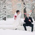Téli esküvői ötletek a fotózások, esküvői fotózásra télen az utcán Photo ötletek a képek, és nem csak