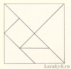 Tangram - oktató játék gyermekeknek 4 éves, firka (oktatási játékok „Tangram”) Tangram - oktató játék gyermekeknek 4 éves, irkál