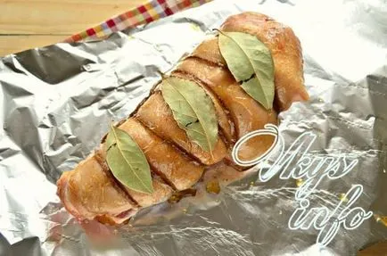 Csülök, kemencében fólia recept fényképpel (csülök) Csülök, kemencében fólia recept egy fotó