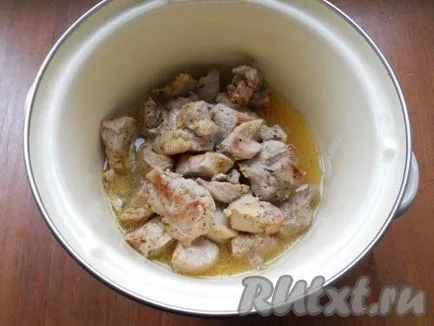 Sertés pörkölt paradicsom és paprika - egy recept egy fotó