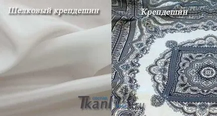 Fabric krepp de chine szerkezetét és különösen a krepp - szövet (összetétele) Fabric krepp de chine szerkezetét és különösen a krepp - szöveti