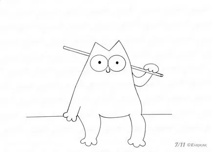 Megtanulják, hogyan kell felhívni vicces ceruza Simon Cat Simon macskája