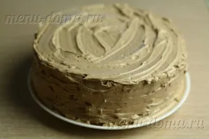 Cake „Kijev” recept lépésről lépésre fényképek otthoni