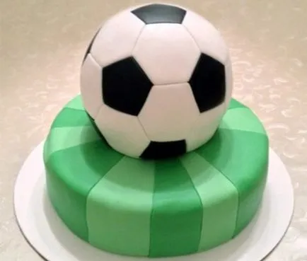 Cake „futball-labda” Master Class lépésről lépésre fotókkal