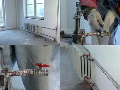 Szerelése és telepítése radiátorok (elemek) fűtés