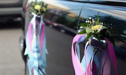 Dekoráció az autó kezét az esküvő mester osztály fotók és videó (esküvő) Dekoráció az autó kezét az esküvő mester osztály képek és videó