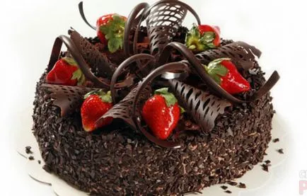 Dekoráció torta kezével csokoládé