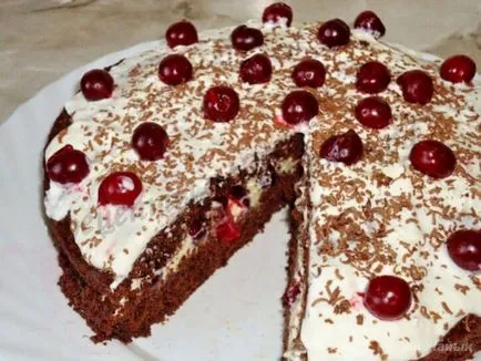 Dekoráció torta kezével csokoládé