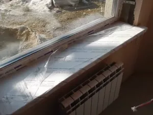 Telepítése PVC ablakpárkányok kezük (kéz) Telepítése PVC ablakpárkányok kezük