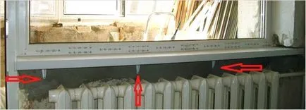 Telepítése PVC ablakpárkányok kezük 1 (küszöb) Telepítése PVC ablakpárkányok kezüket 1