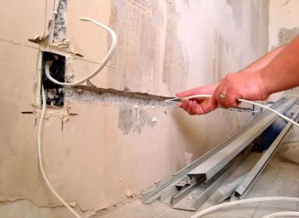 Telepítése beágyazott réz elektromos szekrény a kezüket, hogyan kell beágyazni és