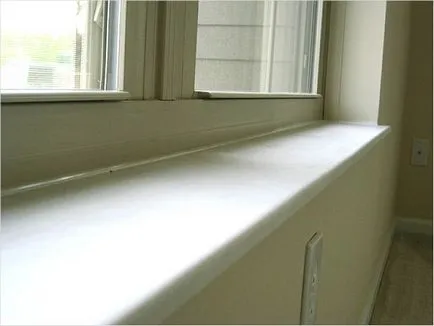 Telepítése PVC ablakpárkányok kezük 1 (beállítás) Telepítése PVC ablakpárkányok kezüket 1