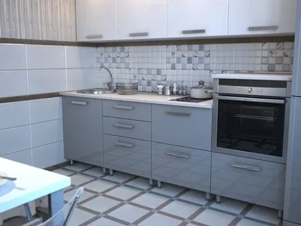 A választás a design csempe a konyhában 19 fotó ötletek
