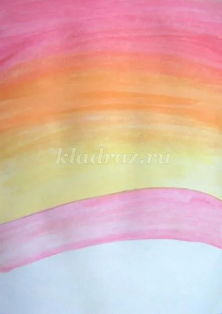 Tavaszi táj gouache