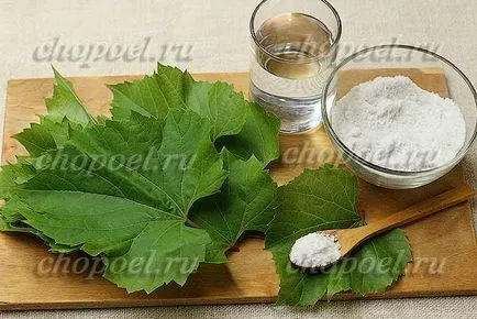 Szőlőlevelek télen - kétféleképpen előforma