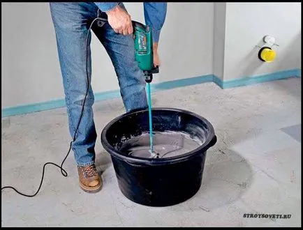 Igazítása fal gitt - technológia munka