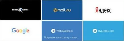 Vizuális könyvjelzők Yandex telepítése, beállítása, restaurálás