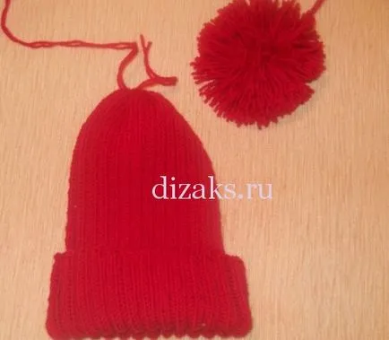 Kötött sapka pompom kötőtű kezdőknek dizaks tervezés - tartozékok